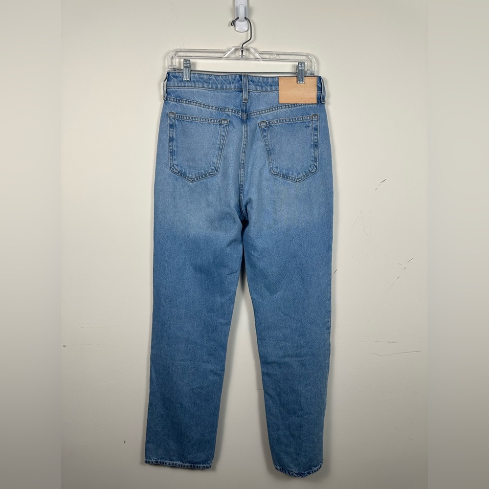 rag & bone Blue Straight Leg Jeans - Picture 3 of 8